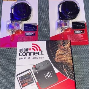 Weber connect smart grilling hub and 2 extra temperature probes.